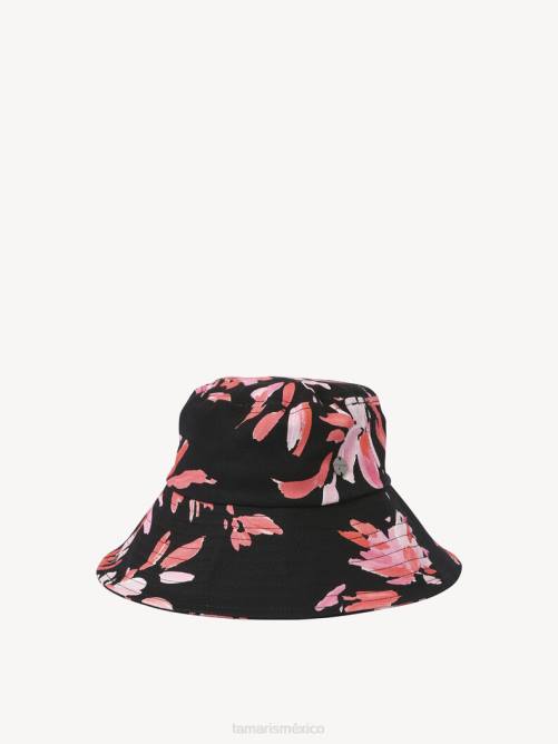 Tamaris mujer gorro - negro/flor rosa aop P2LN2754