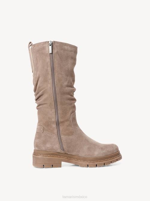 Tamaris mujer botas de cuero - marrón/taupe P2LN598