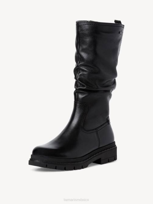 Tamaris mujer botas de piel - negro/napa negra P2LN1124