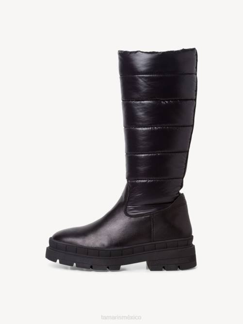 Tamaris mujer botas - forro cálido negro/negro brillante P2LN873