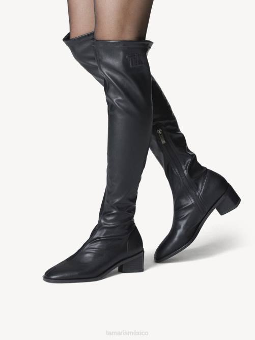 Tamaris mujer botas overknee - negro P2LN1008