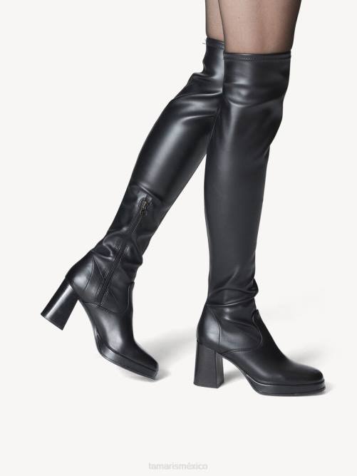 Tamaris mujer botas overknee - negro P2LN826