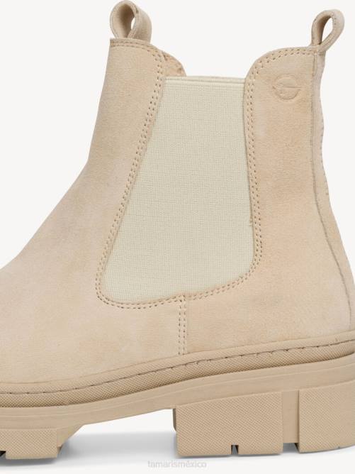 Tamaris mujer Botín chelsea de piel - beige/arena P2LN348