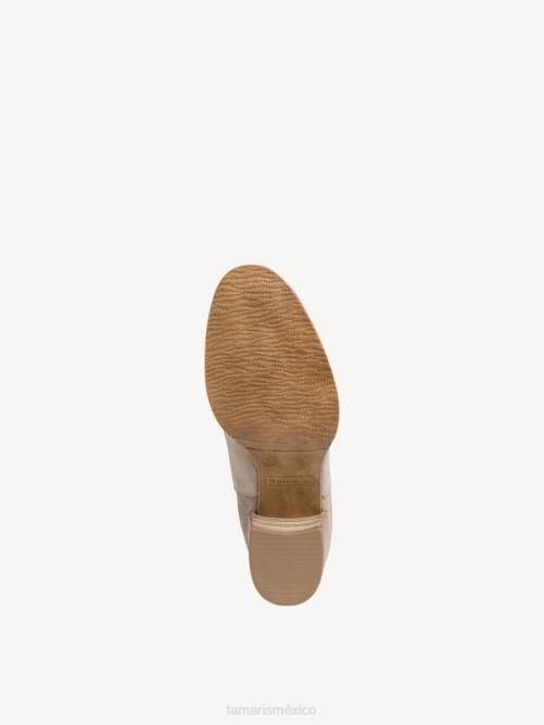 Tamaris mujer Botín chelsea de piel - beige/taupe P2LN1078