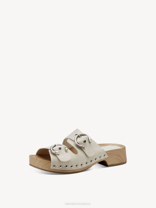 Tamaris mujer mule - beige/marfil P2LN103