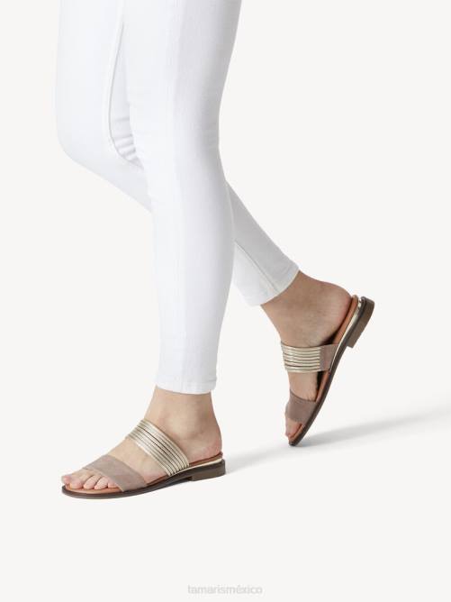 Tamaris mujer mule - beige/taupe P2LN552