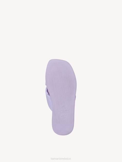 Tamaris mujer mule de cuero - violeta/lavanda P2LN120