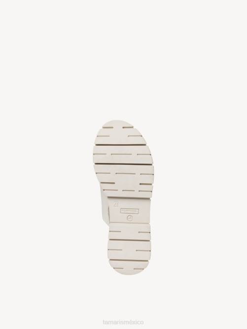 Tamaris mujer mule de piel - uni white/offwhite P2LN461