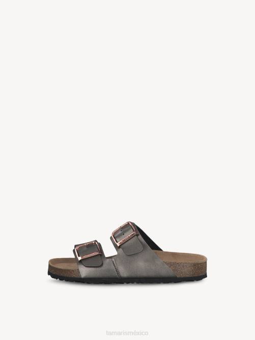 Tamaris mujer mule - gris/antracita P2LN976