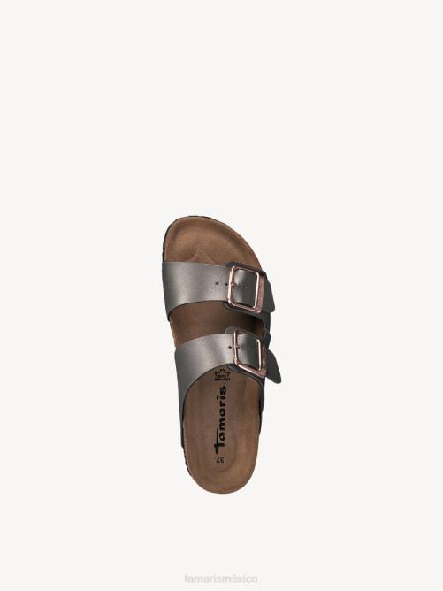 Tamaris mujer mule - gris/antracita P2LN976