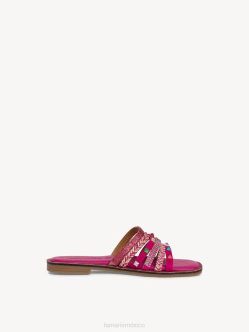 Tamaris mujer mule - rosa/fuxia multi P2LN119