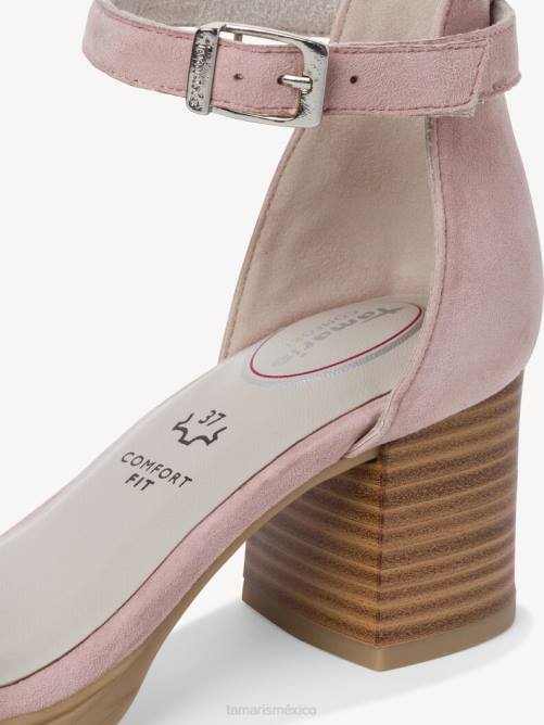 Tamaris mujer Sandalia de tacón de piel - rosa P2LN1050