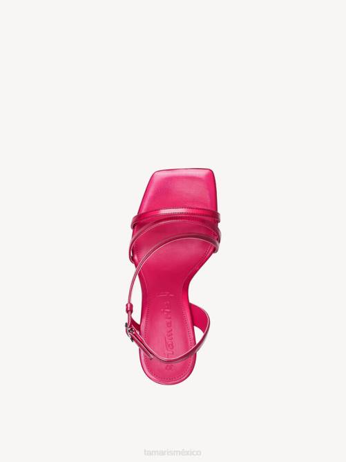 Tamaris mujer Sandalia de tacón - rosa/fuxia metalizado P2LN1142