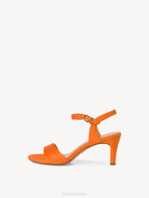 Tamaris mujer sandalia de tacón - naranja P2LN389