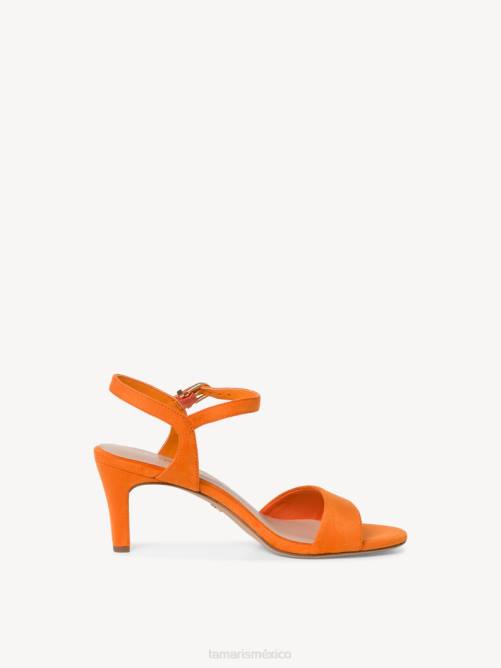 Tamaris mujer sandalia de tacón - naranja P2LN389