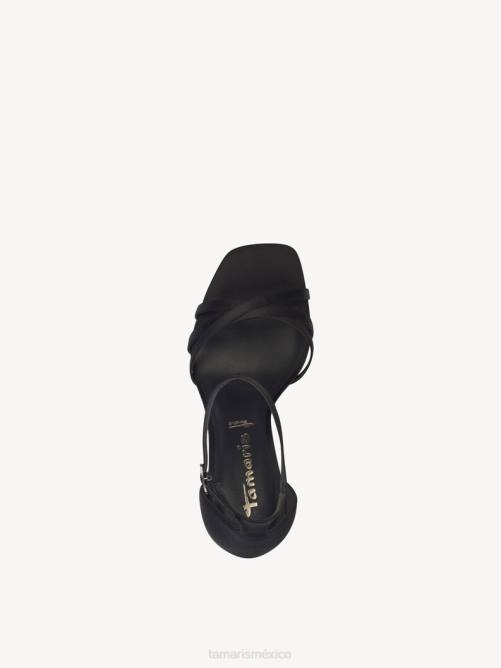 Tamaris mujer sandalia de tacón - negro P2LN601