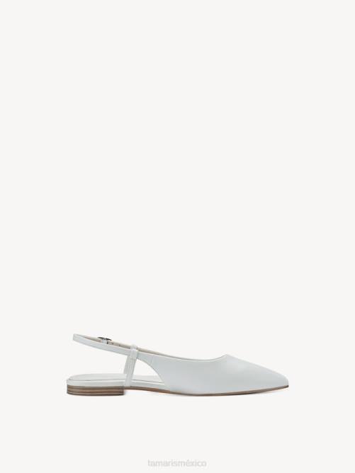 Tamaris mujer Sling pumps - blanco/blanco mate P2LN561