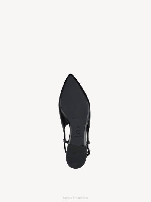 Tamaris mujer Sling pumps - negro/negro mate P2LN853