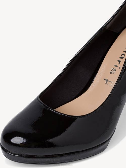 Tamaris mujer Zapatos de salón - charol negro/negro P2LN897