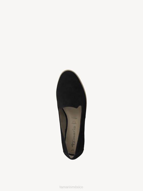 Tamaris mujer zapatilla de cuero - negro P2LN874