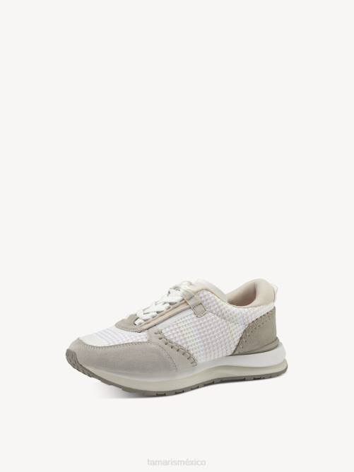 Tamaris mujer zapatilla - peine blanco/grisáceo P2LN112