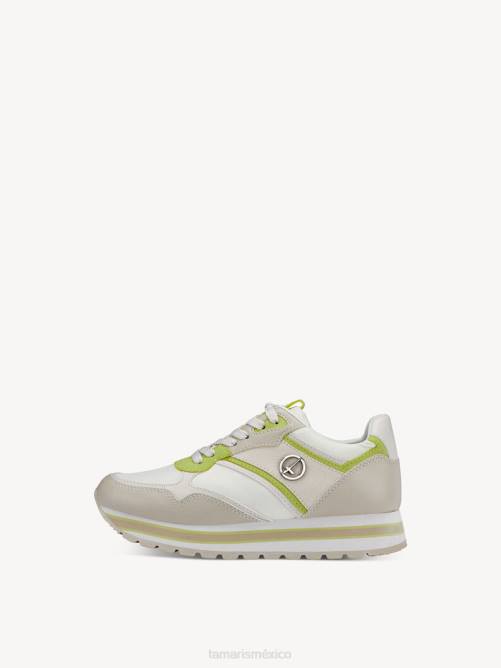 Tamaris mujer zapatilla - peine verde/lima P2LN1192