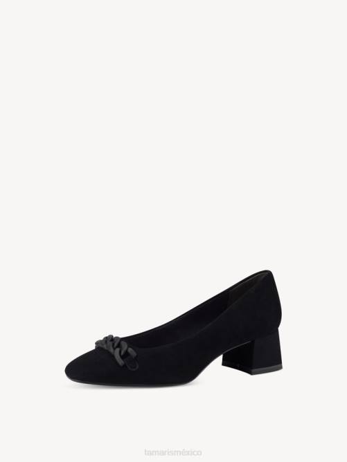 Tamaris mujer zapatos de salón de cuero - negro P2LN232